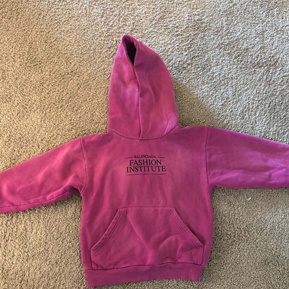 Balenciaga Pink Kids Hoodie
